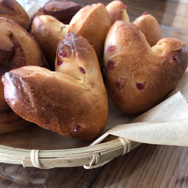 ●[こどもパン作り]ハート♡いちごパン＊レシピ