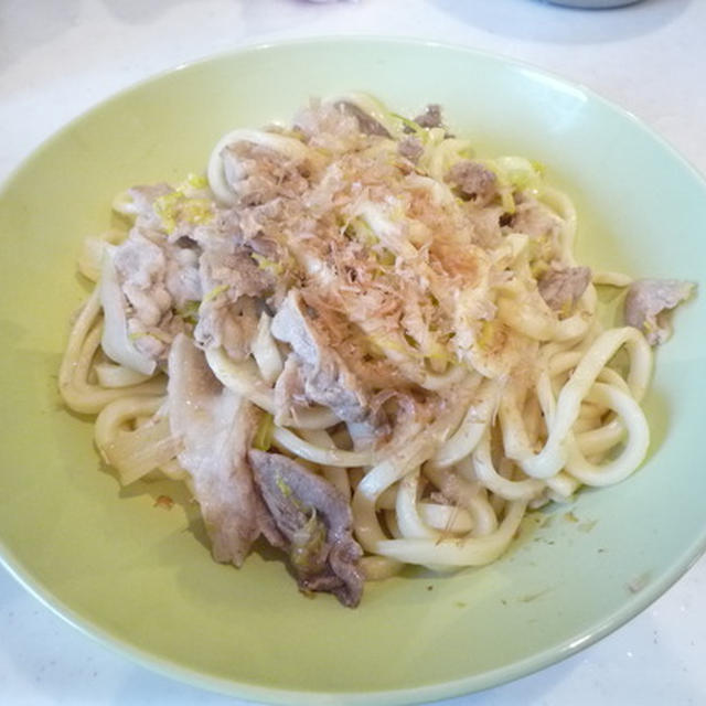 すき焼風甘辛焼うどん