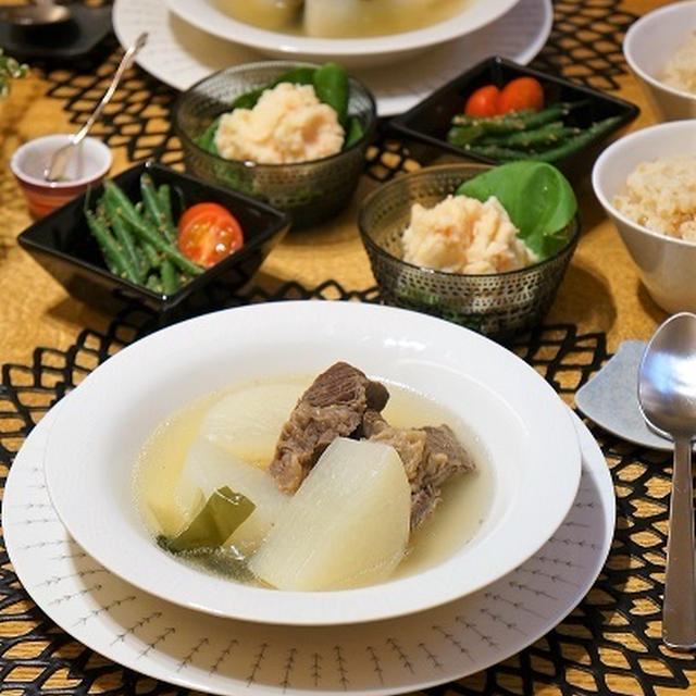 牛肉と大根のスープで温まろう