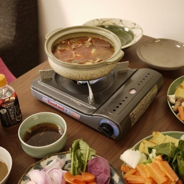 自宅で火鍋パーティ。