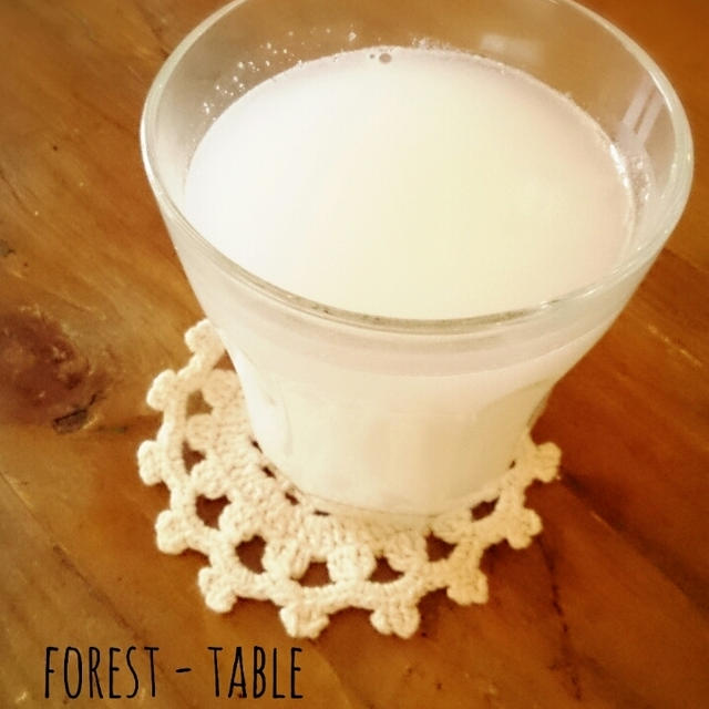 自家製ライスミルク。
