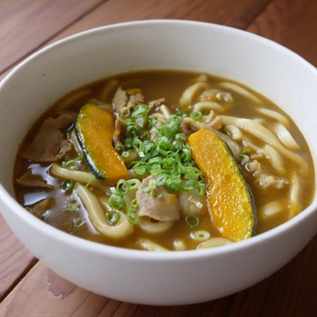 かぼちゃカレーうどん