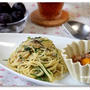 冷製*しそ梅じゃこ納豆のパスタ