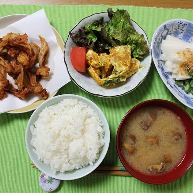 チンゲン菜のおいなり煮とかぼちゃのマヨカレーサラダでうちごはん（レシピ付）