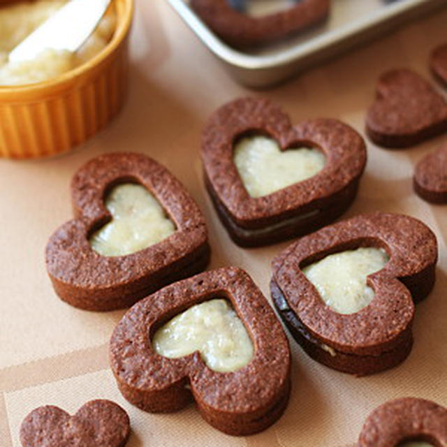 ジンジャーホワイトチョコのクリームサンドクッキー