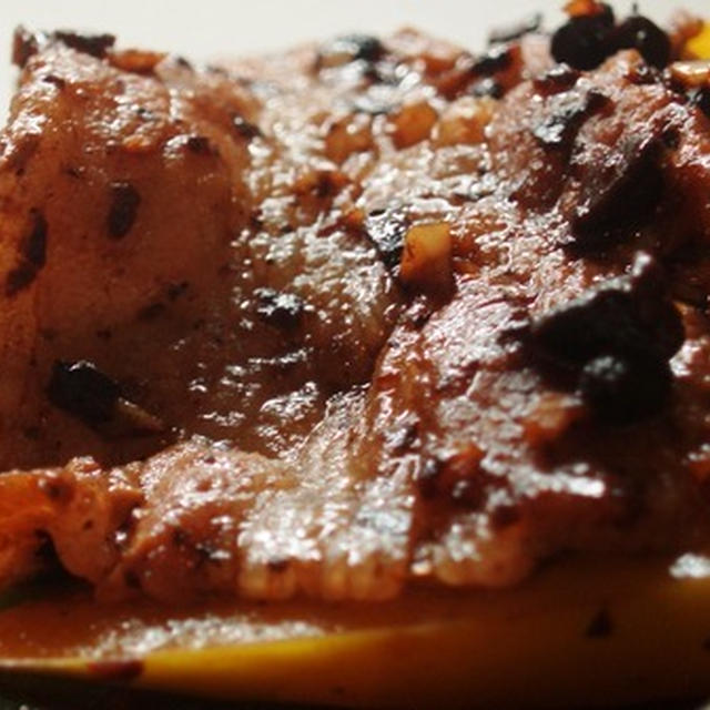 豚肉とモロッコ隠元の豆鼓炒め：ポイントは油の香り