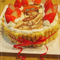 papa's birthday* エースのキャラチョコケーキ
