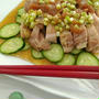 旨っ！葱入り梅肉ソースの塩チキン☆レンジで簡単／クックパッド話題のレシピ