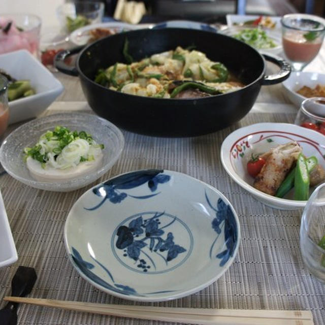 焼き茄子の豚肉巻き　鮭のチャンチャ焼き風　その他