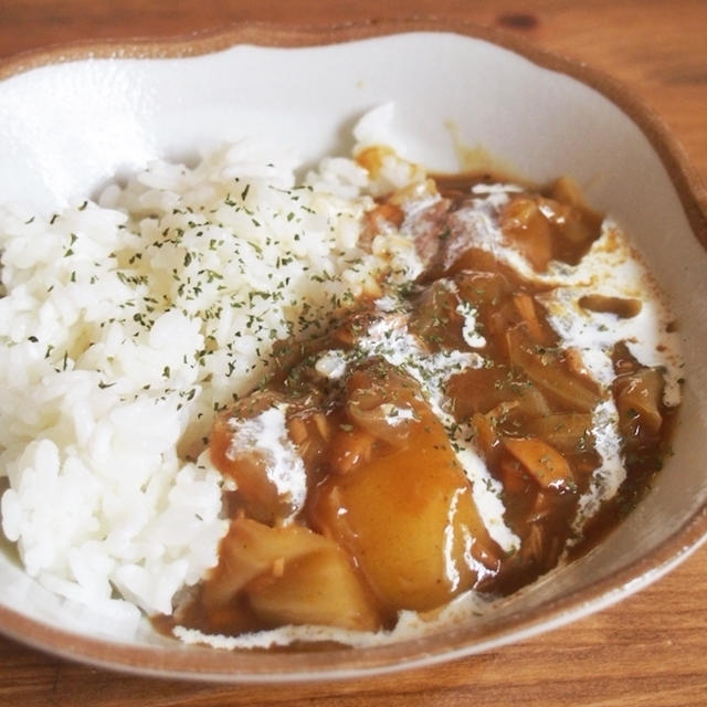 初・ツナカレー。