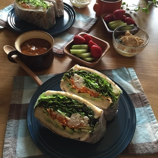 楽チン手抜きな朝ごはん♪…背が伸びた？