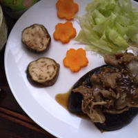 茄子のにくあんかけ　by浅漬タレ,焼肉タレ