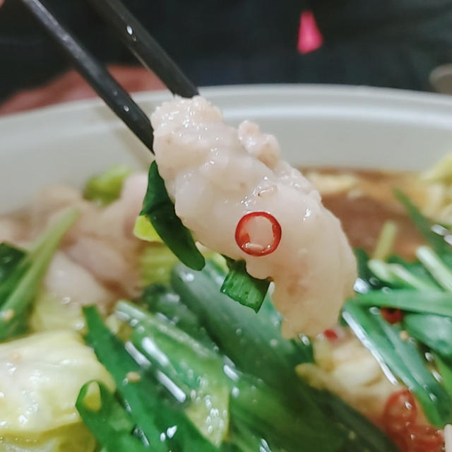 お取り寄せした”もつ鍋”の晩ごはん