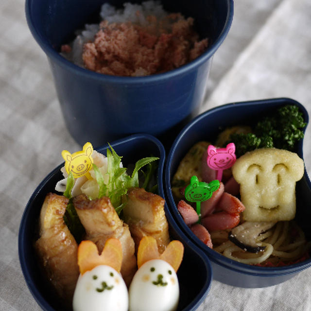 応援団いっぱいの塾弁*