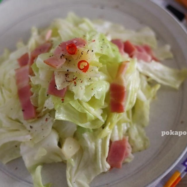 レンジで作る絶品！【キャベツのペペロンチーノ】レシピ