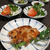 鶏もも肉のパリパリ焼きとクレソン入り蕎麦サラダ
