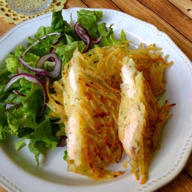 rii＊Recipe Yahooトップページ掲載 『鶏胸肉のじゃがいも包み焼き』