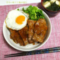 甘辛い味でペロっと食べちゃう♪豚肉の照焼き丼