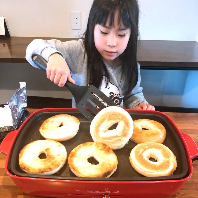 ベーグルサンドです！！