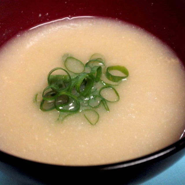 【レシピ】　長芋のとろとろお味噌汁