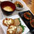 ボリューム満点！れんこんつくねの晩御飯。