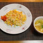 兼用ごはんが抜けちゃって晩御飯☆鮭炒飯♪☆♪☆♪