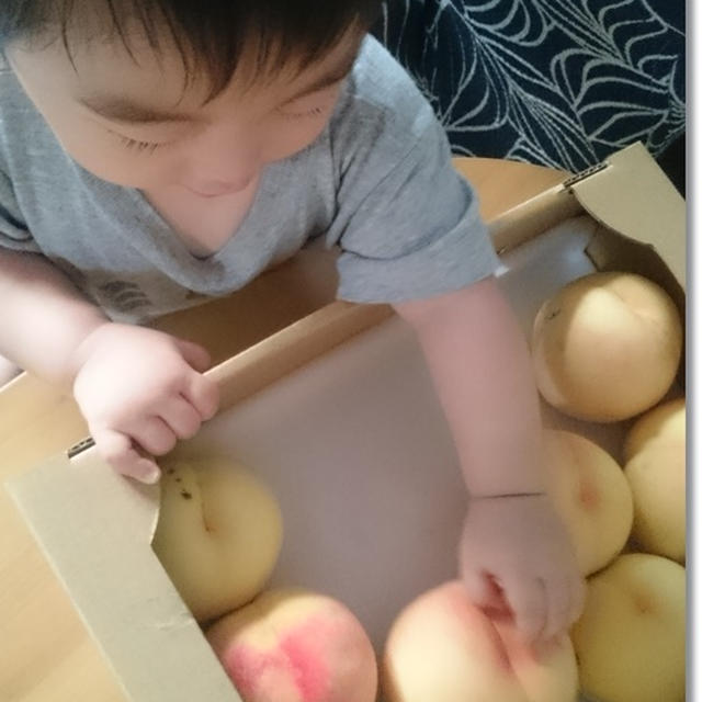桃の意外な長期保存の方法☆と安心して下さい、穿いてますから♡
