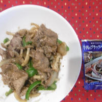 スパイシーな牛肉炒め