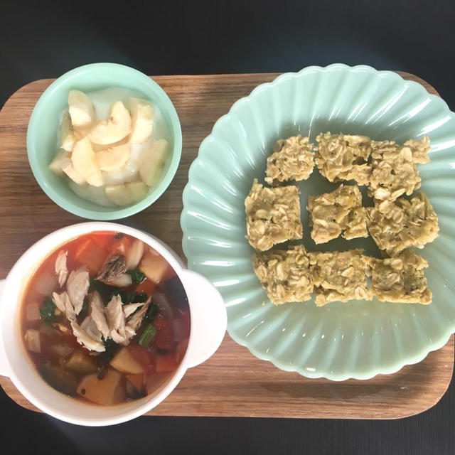 【幼児食】6/4のまとめ☆きな粉ミルクオートミールパン&赤魚の煮付け
