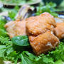 鮭竜田揚げ＆にんじん半カットグリル♪サワークリーム添え