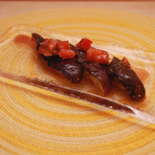 レンチンで作る茄子のマリネ～ポロン嫌々モデル