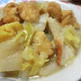 水不使用☆　全部入れて煮るだけで美味しすぎ♪　白菜とちくわと油揚げのうま煮