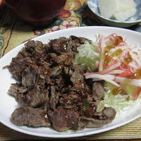 焼肉のポン酢ジュレのせ