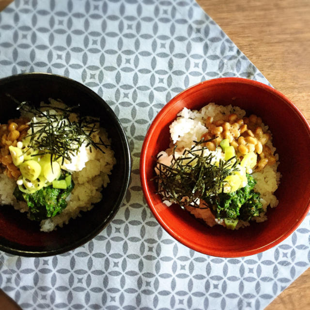 夏バテ防止　ねばねば野菜のトロトロ丼