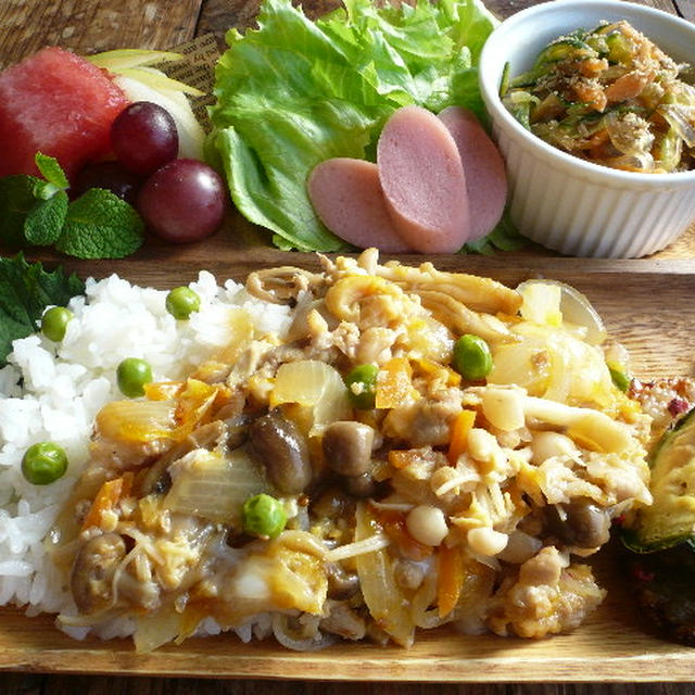豚玉丼のランチプレート♪