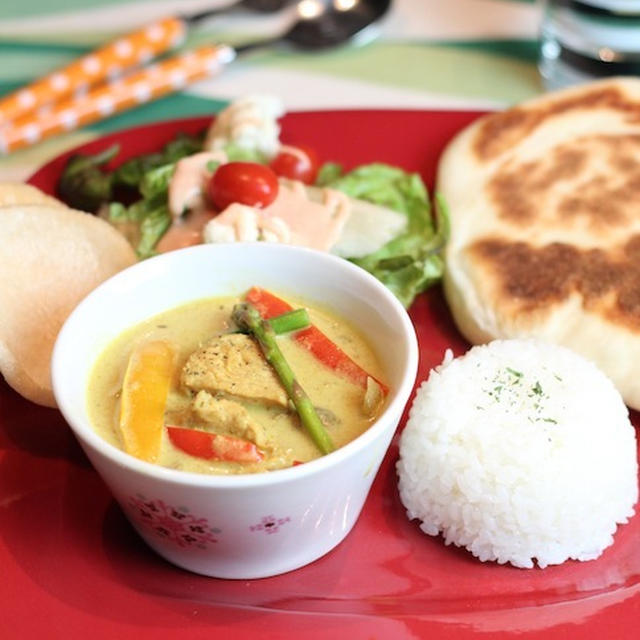 本格インドカレーでワンプレートごはん