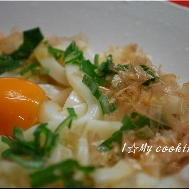 ねぎ玉醤油うどん