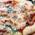 「フライパンPIZZA　＊にんにくトマトソース」と“嬉レポ3つ”