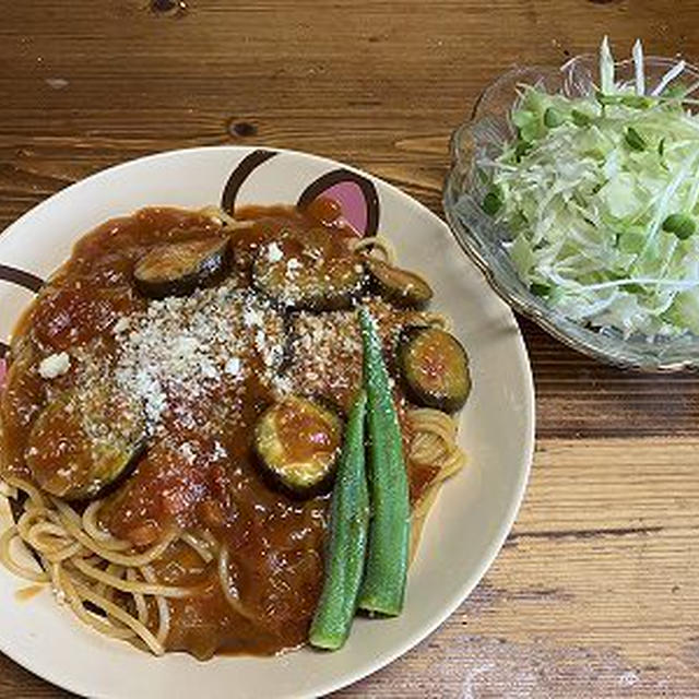 茄子入りナポリタン