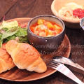 朝カフェ☆塩パンとミネストローネで野菜たっぷり朝ごはん（レシピ）まさか・・そんな～