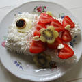 子供喜ぶ！ホットケーキミックスで簡単！♡果物のせて楽しい♡ラブリーな鯉のぼりケーキ♪ by ハッピーさん
