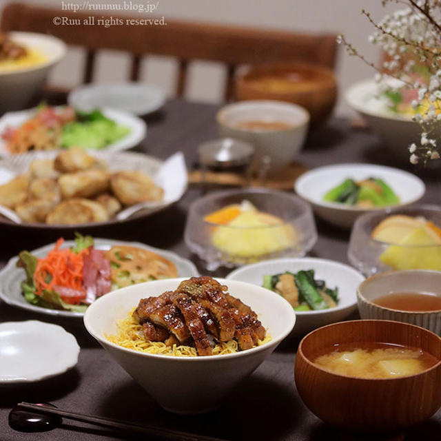 【献立】ひつまぶしと、ねぎとろ＆炙りほたて丼と、フライド里芋など。～秘書さんは謝罪がお上手～