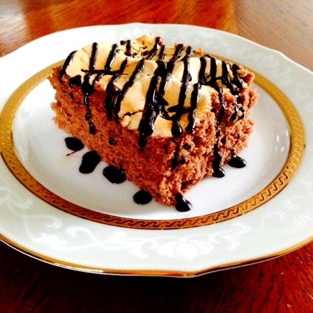 ホットケーキミックスで作るマシュマロチョコレートケーキ