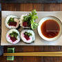 Beet Shungiku Sushi Rollビーツ春菊寿司