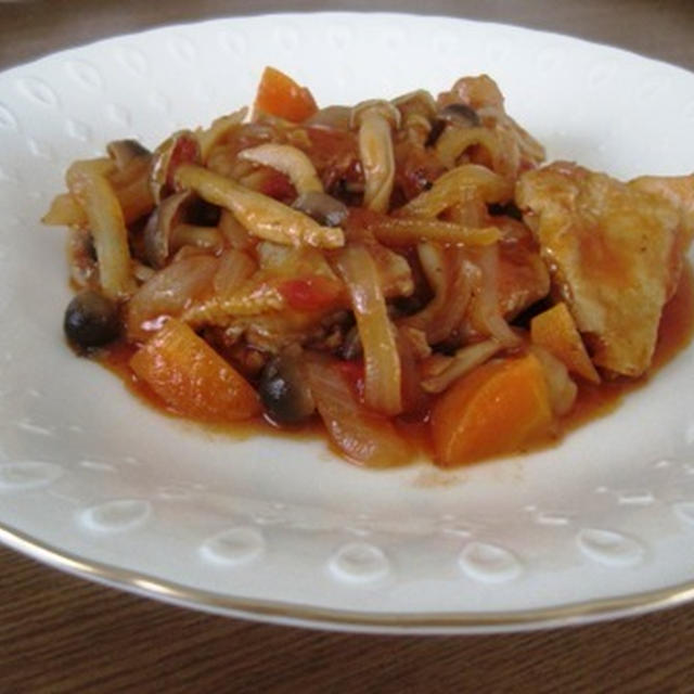 子供が喜ぶ～鶏肉のトマト煮