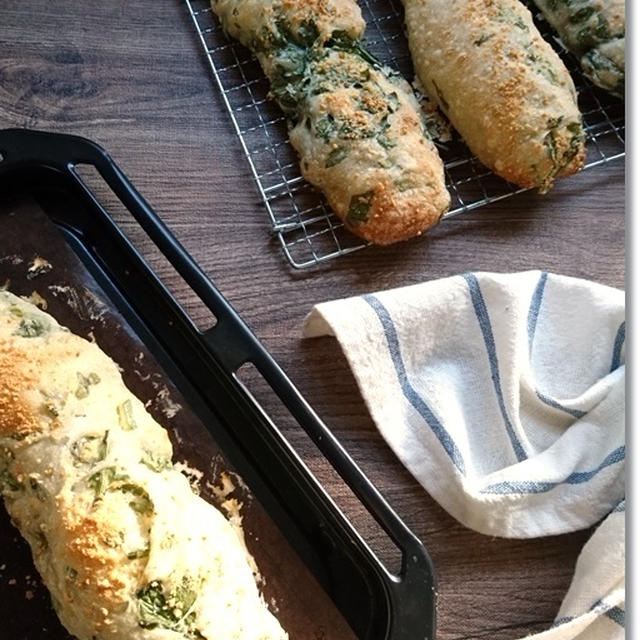 春菊と粉チーズのブスティック(笑)と屈伸運動！？のダンプッ！