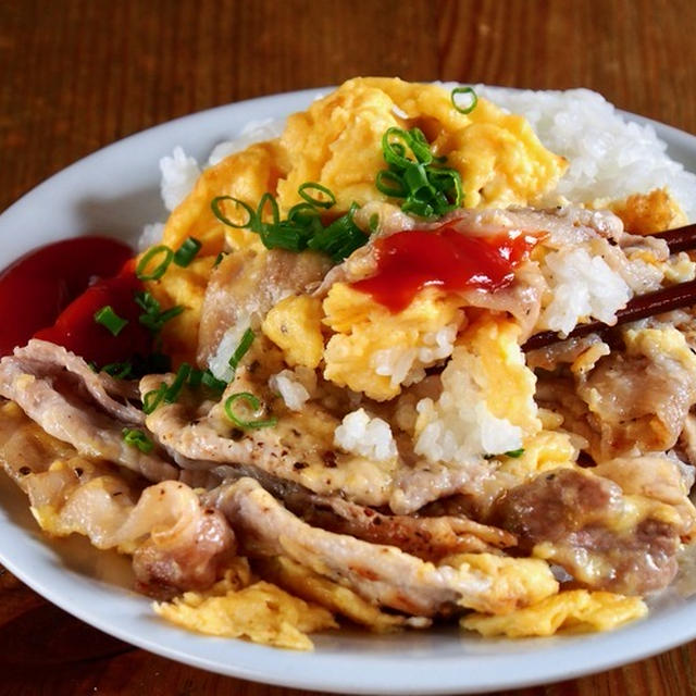 フライパン1つでOK！「チーズピカタ風豚丼」の作り方