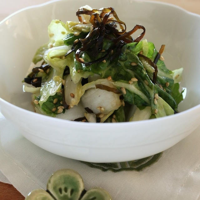 もりもり食べられる白菜サラダ　ビニールに入れて混ぜるだけ！