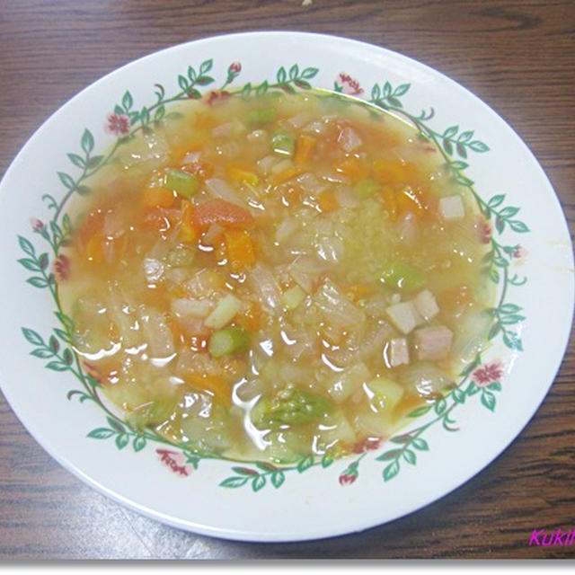 冷蔵庫の断捨離はミネストローネ風野菜たっぶりスープで