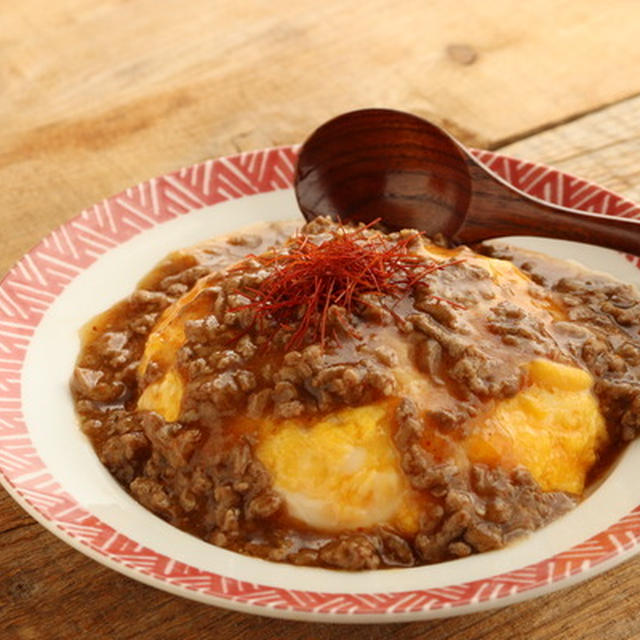 ささっと丼ぶりごはん、シビ辛あんかけ天津飯